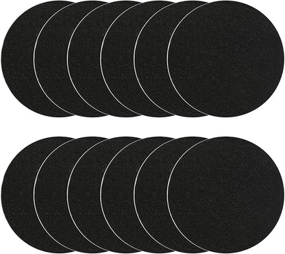 Kitchen Compost Bin Charcoal Filter 7.25 Inch Diameter Extra Thicker & Bigger-Over 3 Years Supply- Longer Lasting Activated Charcoal Odor Trapping Filters (0.4inch/10mm Thickness), Round (12 Pack)