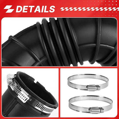13308302 Air Cleaner Intake Hose Tube with Clamps for 2011-2012 Cruze Base 1.8L, 2011-2016 Chevy Cruze LS, 2011-2015 Cruze LT
