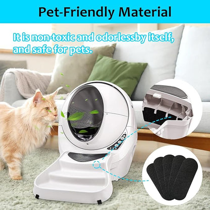 15pcs Ceiling Fan Filters for Blades Easy-Stick Strong Fixity Activated Coconut Carbon Fan Filter for Ceiling Fan, Universal Fan Blade Air Fresh Purifier Cat Litter Box Filter, Black