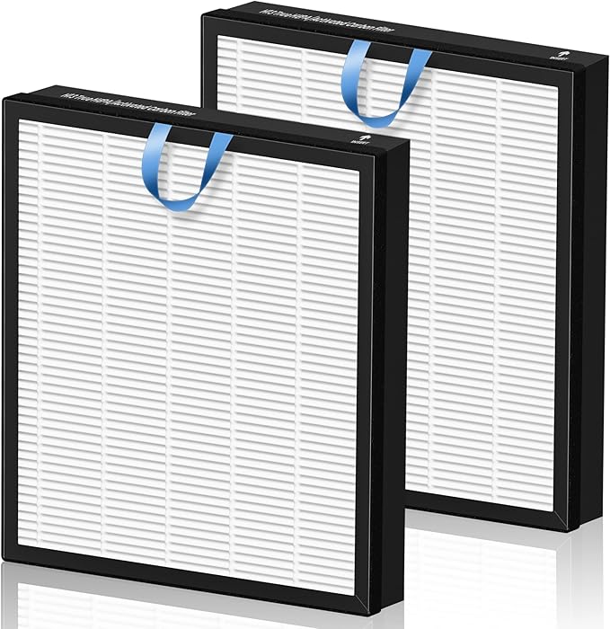 Vital 100S Replacement Filter for LEVOIT Vital 100S and Vital 100S-P Air Purifier, HEPA and High-Efficiency Activated Carbon Filter, Vital 100S-RF, 2 Pack, White