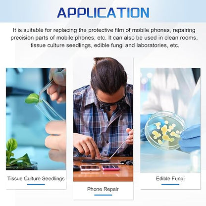 Flow Hood H13 HEPA Filter Hood Large Size HEPA Air Filtration Fan Unit HEPA Filter Fan Clean Bench Workstation for Phone LCD Repair Tissue Culture Seedlings