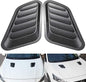 KaTur 1 Pair Universal Car ABS Decorative Air Flow Intake Scoop Turbo Bonnet Vent Cover Hood (Carbon Fiber)
