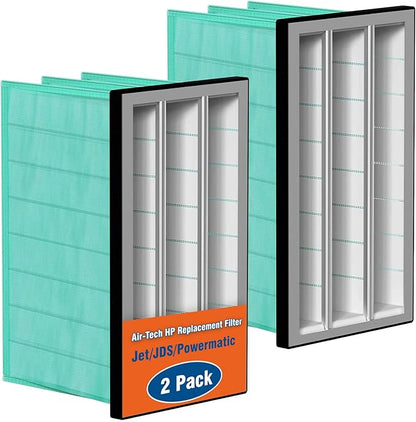 24x12x12 MERV 14 Air Filter Replacement - Synthetic Pocket - Compatible with Jet AFS-1000B/C, Powermatic 1791082, JET 708733 & More - 2 Pack