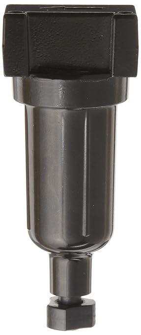 Parker 14F13BB Compressed Air Filter, Removes Particulate, Metal Bowl, Manual Drain, 5 Micron, 24 scfm, 1/4" NPT