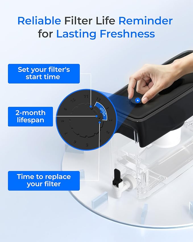 Waterdrop Large 35-Cup Water Filter Dispenser