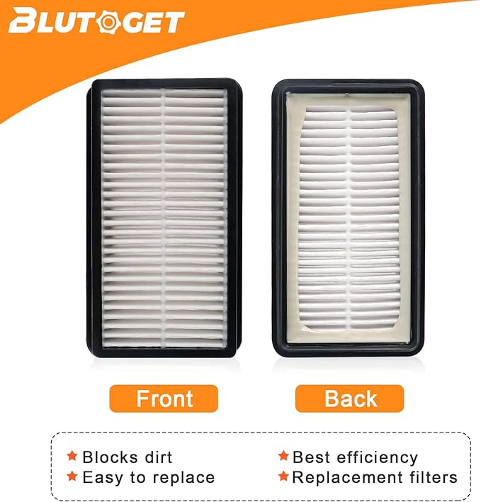 1008 Vacuum Filters 2 + 2 Pack by Blutoget-Fit for Bissell 1008 CleanView Upright 9595A 1819 1822 1825 1831 1330 1332- Compare to Part 2032663 1601502(2 Pre-Motor Foam & 2 Post-Motor Filters 1 brush)