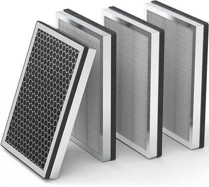 JF260 Replacement Filter Compatible with JF260/JF260S Air Purifier, H13 Grade HEPA Activated Carbon Filter, Part JF260-RF, 4Pack