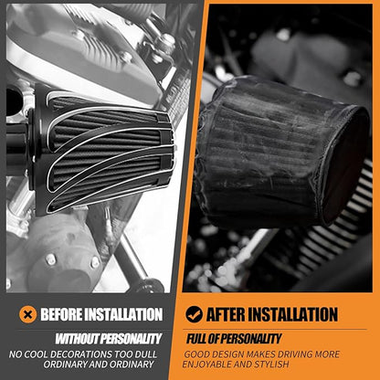 Air Filter Rain Sock Cover Dustproof Waterproof Air Filter Protective Cover Fit For Harley Touring FLHR FLHX Road King Street Glide Softail Sportster XL 1200 883 Dyna For 117 Air Cleaner