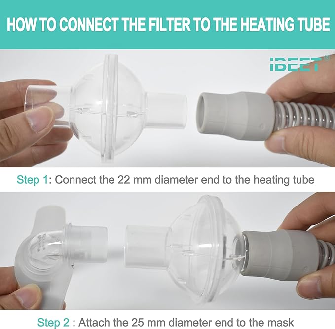 3PCS CPAP Filters to Improve Your Using Experience, Filters Out Moisture and Unwanted Particles, Effectively Filters Over 99.99% of Dirty Particles, IBEET Supplies