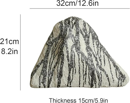 Outdoor Fake Rock Cover Realistic Lightweight Fiberglass Artificial Landscape Boulder Enclosure Protection Dome for Well Pump Septic Tank Electrical Boxes R (B)