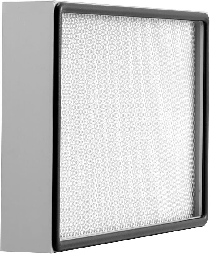 VEVOR Laminar Flow Hood Filter, 18.39 x 11.89 x 2.95 in, 1 Piece HEPA Filter Replacement for 23.62 x 21.65 in Portable Clean Room to Capture Particles Sized 0.3μm, Glass Fiber, Aluminum Frame