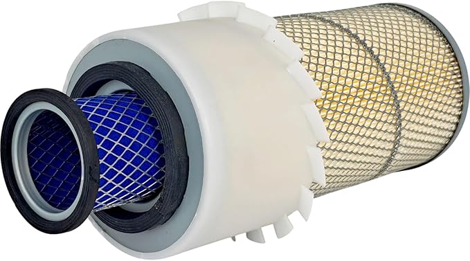 Outer Inner Air Filter Kit 384812R93 3125199R1 Compatible with John Deere 244E 244H 84 4475 5575 6675 7775 5200 Tractor Loader AH19852 AT17370T 3035558R1 3133241R1 Primary Secondary Air Cleaner