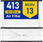2Pack 413 Replacement Filter Compatible with Aprilaire Size: 16x25x4 MERV 13 Whole House Air Purifiers model:1410, 1610, 2410, 2416, 3410, 4400.Not fit for 1413 Upgrade Kit(Model 2140 or 2400)