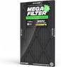 PuroAir MegaFilter - 14x24x1 Air Filter MERV 13 Activated CarbonTech Defense - Heavy Duty 3 Layer Furnace Filters Allergens, Pollen, Dust, Pet Dander, Smoke, Odors - HVAC Air Filter 14x24x1 (1-Pack)