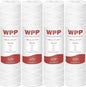 SimPure 5 Micron 10" x 2.5" String Wound Whole House Water Filter Cartridge for Well Water, Sediment Filter Replacement for Housing DB1025 AP110 (4 Pack)
