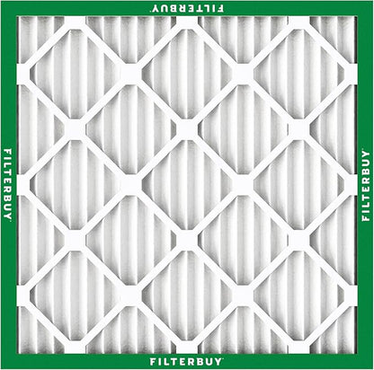Filterbuy 11.25x11.25x1 Air Filter MERV 8 Essential Dust & Allergy Defense (4-Pack), Electrostatic Pleated HVAC AC Furnace Filters Replacement, Made in USA (Actual Size: 11.25 x 11.25 x 0.75)