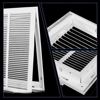 16x20 Return Air Grille [Duct Opening Size],Return Air Vent Cover for Wall Or Ceiling,Steel Return Air Filter Grilles Removable Face/Door for 1 Inch Filters (16"W x 20"H [Duct Opening])