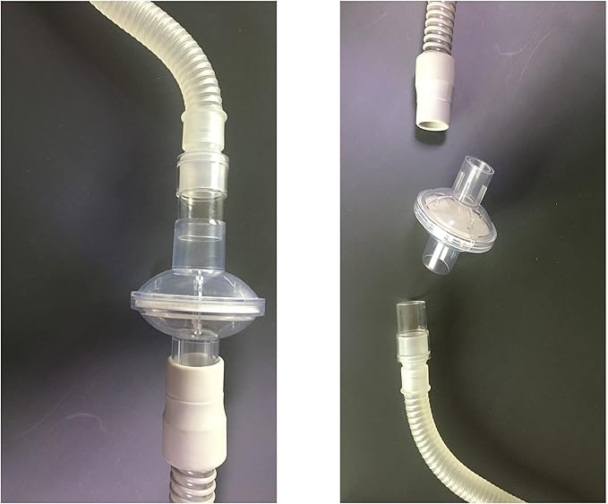 12 Packs Universal Filters Fit in-Line Filter,Filtered Air Connector Compatible with Dreamstation,Fits All 22mm 25mm Heating Tube Machine