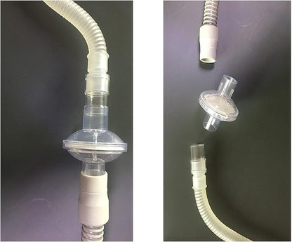 12 Packs Universal Filters Fit in-Line Filter,Filtered Air Connector Compatible with Dreamstation,Fits All 22mm 25mm Heating Tube Machine