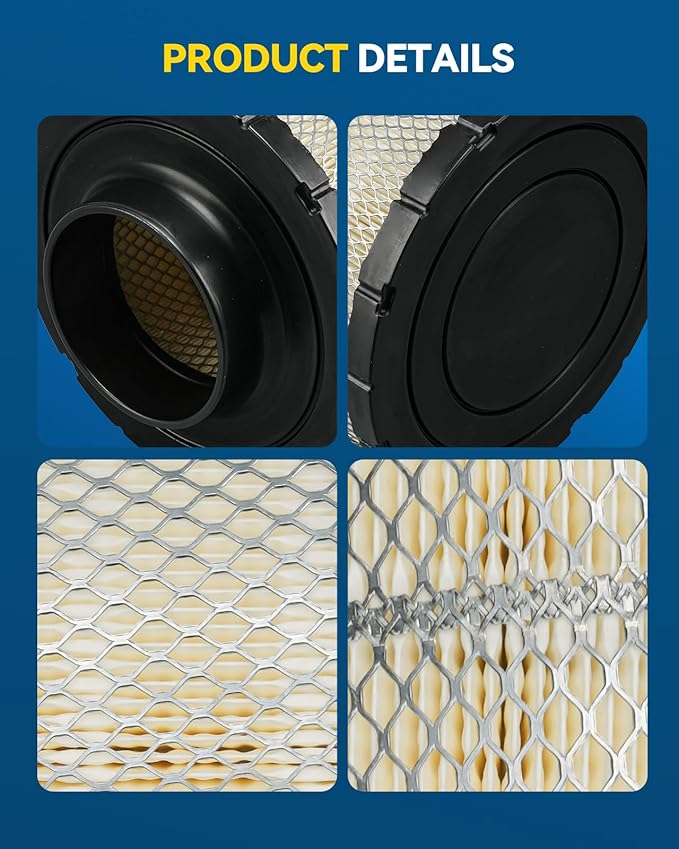 PHILTOP 46637 Engine Air Filter Compatible with Donaldson B085011, Baldwin PA2818, Fram CA6818, Cummins 3912020, Hasting AF2329, Napa 6637, Wix 46637