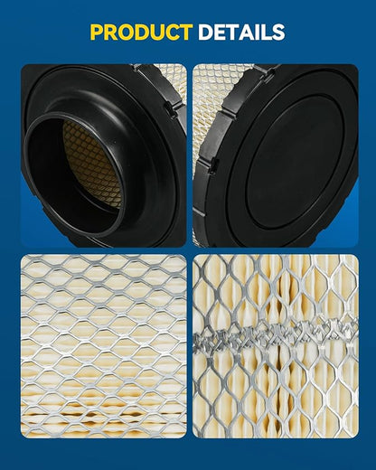 PHILTOP 46637 Engine Air Filter Compatible with Donaldson B085011, Baldwin PA2818, Fram CA6818, Cummins 3912020, Hasting AF2329, Napa 6637, Wix 46637