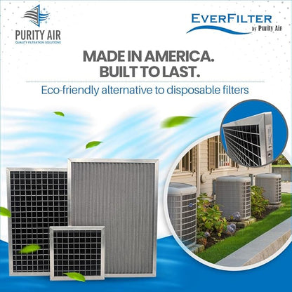 16x20x1 Electro-static Air Filter (1-Ct) AC Furnace Filter, Reusable & Washable 4-Stage Electrostatic Filter for Residential and Commerical HVAC (Actual Size: 15.75 x 19.75 x 0.75 Inches)