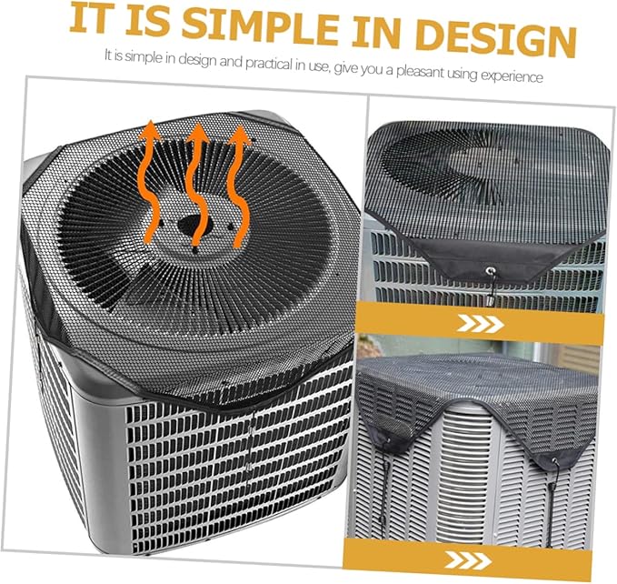 Alipis Outdoor Air Conditioner Cover Mesh Cover for Unit Weatherproof Easy to Install and Extend Service Life