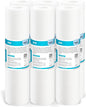 Membrane Solutions 10 Micron Sediment Water Filter Replacement Polypropylene Cartridge 10"x 2.5" for Whole House RO System, Compatible with AP110, GE FXUSC, WHKF-GD05, Culligan P5-6 Pack