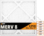 Tiger Tough 16x16x1 Air Filter MERV 8 MPR 600-800, High-Performance Pleated HVAC AC Furnace Filter Replacement for Home, 6-Pack