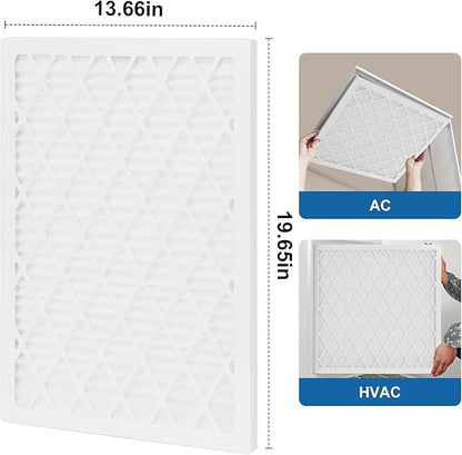 14x20x1 MERV 11 Air Filter, Quality AC/HVAC Furnace Filter，2 Reusable ABS Frame + 8 Pack Replaceable Filter Media，Breathe Fresher and Cost-effective
