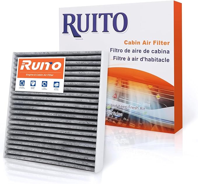 RUITO Cabin Air Filter, CF10285 for 4Runner, Avalon, Camry, Corolla, Tundra, Highlander, Mirai, RAV4, Sequoia, IS250, RX350, ES300h, F-PACE, XF, Range Rover, Discovery, Not Fit 2016 Prius