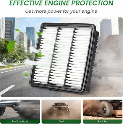 Cabin & Engine Air Filter Fit for ELANTRA (2021-2025), ELANTRA N 2022, KONA (2024-2025), Replacement Air filter CF12820 CA12879