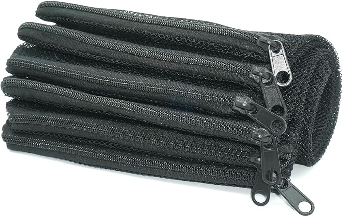 12 Pcs Reusable Zipper Filter Media Bags for Aquarium Fish Tank - Mesh Bags for Activated Carbon, Ceramic Rings, Bio Balls, Biological Filtration