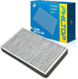 PHILTOP Cabin Air Filter w/Activated Carbon, Compatible with CF10137 Ford Escape 2001, 2002, 2003, 2004-2006, Mazda Tribute 2001-2006, Mercury Mariner 2005, 2006, Filter Up Dust Pollen Odor