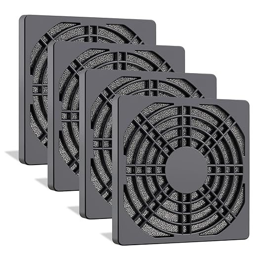 Wathai 4 Pack 90mm Fan Filters for PC Case Fan Dust Filter Cover Computer Mess