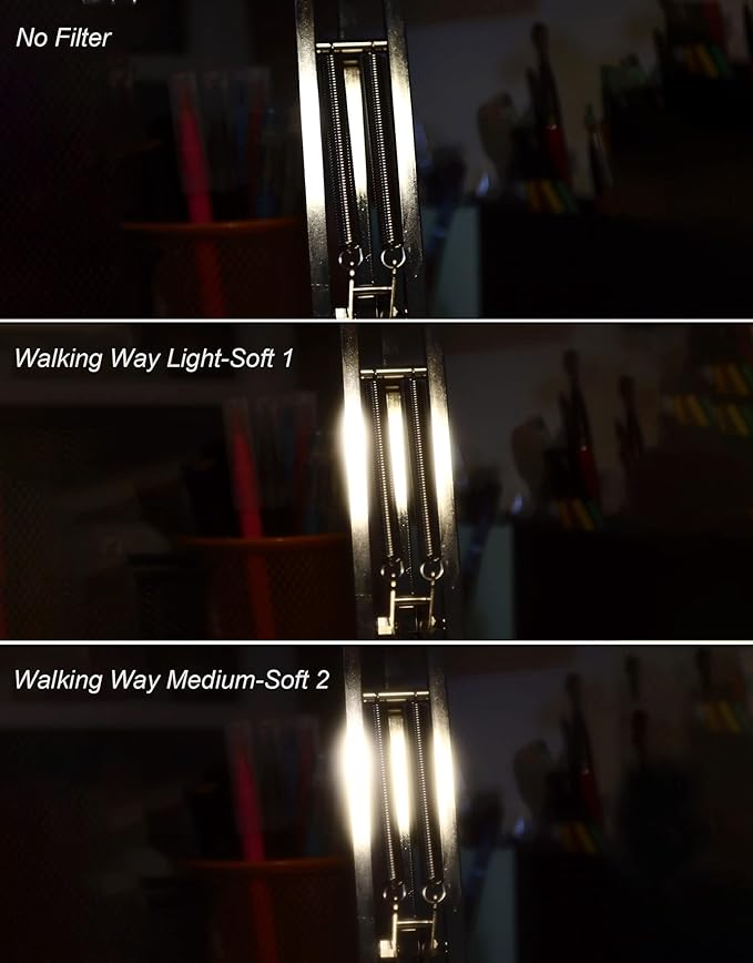 Walking Way Dreamy White 49MM Pro Mist Diffusion Filter Soft Focus Filter for DSLR & Video (Medium-Soft 2, 49MM)