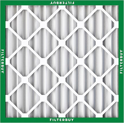 Filterbuy 18x18x2 Air Filter MERV 8 Essential Dust & Allergy Defense (4-Pack), Electrostatic Pleated HVAC AC Furnace Filters Replacement, Made in USA (Actual Size: 17.75 x 17.75 x 1.75)