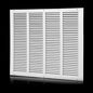 20x16 Air Return Grille(Duct Opening Size),Air Return Vent Cover,Flat Vent Cover,Rejillas De Aire Acondicionado Para Casa,Return Air Grilles,Outer Dimensions:21.75"Wx17.75"H(20"W x 16"H, Duct Opening)