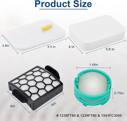 ZU100 Filters for Shark ZU102 Odor Neutralizer Cartridges for Shark ZU100 Pet Upright Vacuum Parts # 1238FT60 1239FT60 1541FC3000