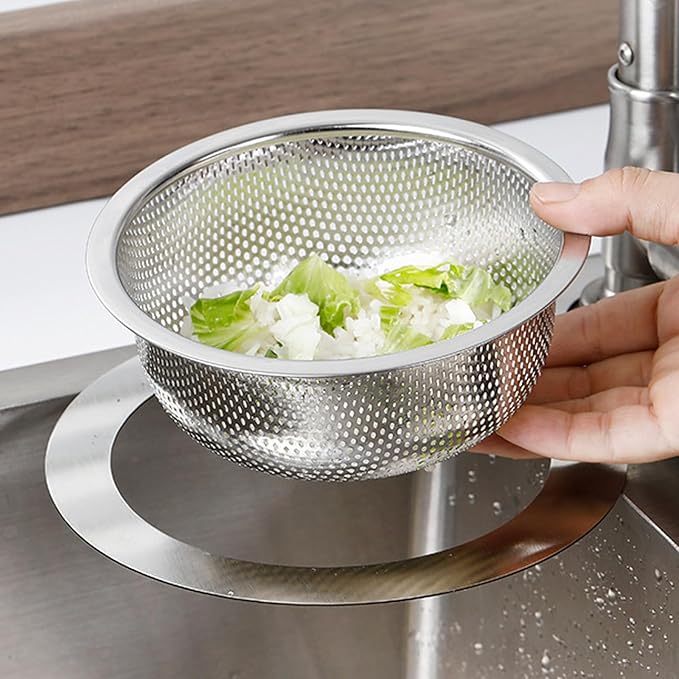 Stainless Steel Sink Faucet Hanging Organizers Strainer Basket for Effective Wet Dry Sorting and Produce Preparation Compacts Kitchen Garbage Strainer