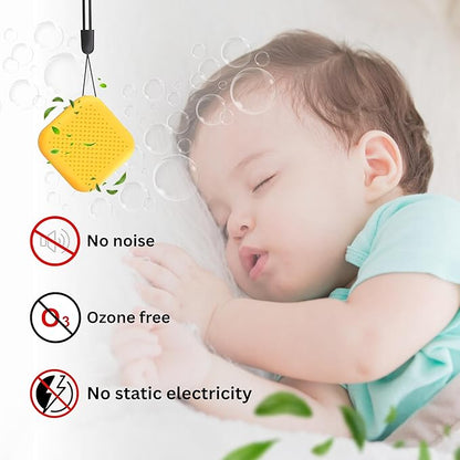 Portable Air Purifier for Travel, Gym, Office, Car – Wearable/Neckless Filterless Ionic Purifier, 50 Million Ions/cm³ for Dust,Asthma,Allergies, Odor Removal – 600 mAh Rechargeable