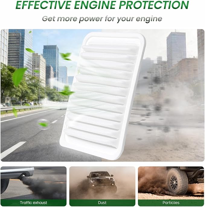 Cabin and Engine Air Filter Fits for VIBE (2009-2010), IM 2016, XD(2008-2014), COROLLA (2009-2019), COROLLA IM (2017-2018), MATRIX (2009-2014), YARIS (2006-2018), Replace for CF10285, CA10190