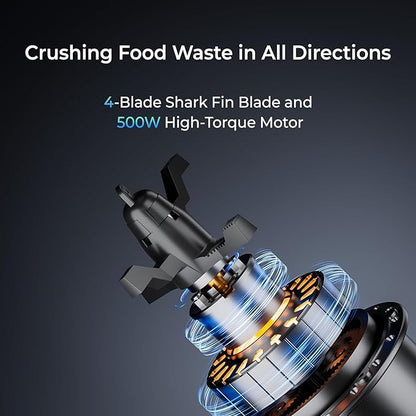 Electric Composter for Kitchen, Smart Compost Bin with Viewing Window Indoor Outdoor/Odorless/Low Noise/Auto-Cleaning, Compost Machine, Turn Food Waste into Fertilizer for Garden, Gift