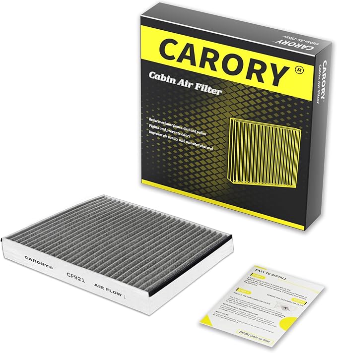 Cabin Air Filter w/Activated Carbon for Select 2013-2022 Ford, Lincoln Models - C-Max, Escape, Focus, Transit Connect, MKC, CV6Z-19N619A, FP-70, 2014 2015 2016 2017 2018 2019 2020 2021