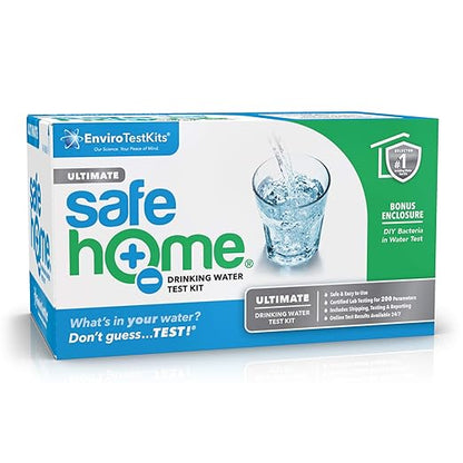 Safe Home® 200-in-1 Ultimate Drinking Water Test Kit – Tests for 200 Parameters at our EPA Certified Lab – Home Inspections, Mortgage Loans, Real Estate Transactions, & More