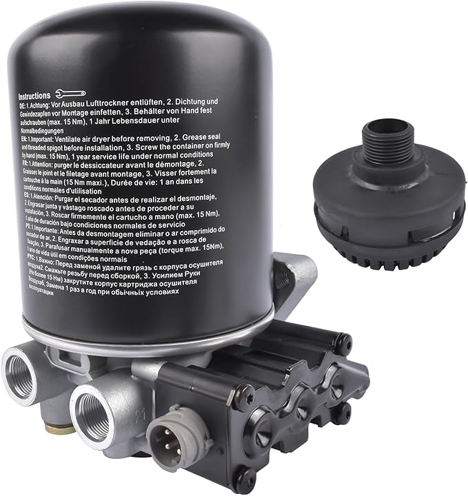 12V 100W Air Dryer Replacement for Volvo 21440978 4324252000 S4324252000 with Coalescing Cartridge