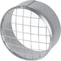 Repa Market Ø4 Inch Duct Cover – Galvanized Steel Round Duct Cap with Mesh Screen – HVAC Exhaust or Intake Vent – Exterior Pipe Air Outlet – Spiral Ventilation Ducting Metal End Plug
