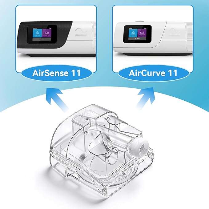 Water Chamber for AirSense 11 with CPAP Filters, 24 Packs Filters Perfect Fit and Seal Water Tank Compatible with AirSense 11 & AirCurve 11 Machines, Reliable CPAP S11 Supplies