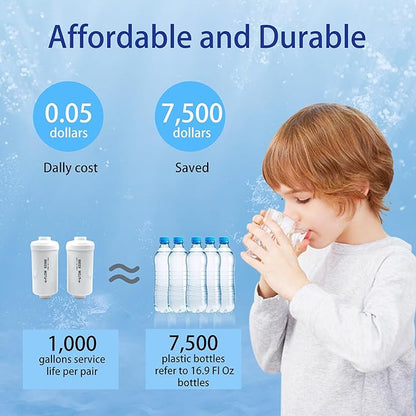 Fluoride Filter, Replacement for Berkey® PF-2® Fluoride and Arsenic Reduction Elements, Compatible with Berkey® Gravity Filtration System, Natural Defluorination Filter Material, Pack of 4