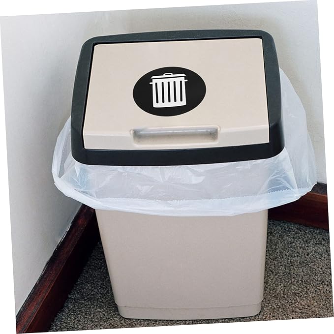 NUOBESTY 12pcs Adhesive Waste Sorting Stickers for Trash -Friendly Labels for Recycling Garbage Sorting Easy to Install Decals for Indoor Outdoor Use